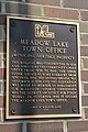 Plaque on Meadow Lake City Hall (Heritage Building)