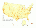 Density of Hispanic ancestry