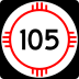 State Road 105 marker