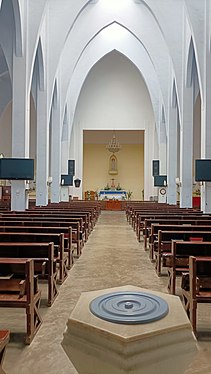 Interior of the church