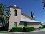 The Sunnyslope Presbyterian Church was founded in 1927 in Sunnyslope. The structure was built in 1949 and is located at 9317 N 2nd Street, in the Sunnyslope District of Phoenix.