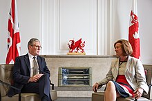 First Minister Eluned Morgan meeting Prime Minister Keir Starmer in Cardiff