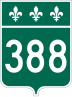 Route 388 marker