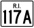 Route 117A marker