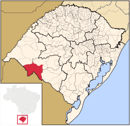 Sant'Ana do Livramento – Mappa