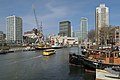 Rotterdam, ports (de Bierhaven-de Leuvehaven) from the Jufferkade