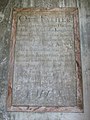 18th-century painting of the Lord's Prayer, on the north side of the chancel of St Mary's Church, Mundon, Essex.