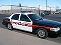 Thatcher Police Department CVPI in Safford.