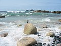 Nanven Beach with The Brisons on the horizon