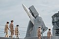 田單軍艦艦首Mk 13飛彈發射架，裝填標準一型防空飛彈。