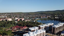 Aerial view of Goryachy Klyuch