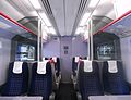 The refreshed interior of First Class cabin aboard a First Great Western Class 166