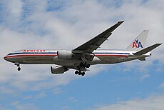 The second aircraft involved looked similar to this American Airlines Boeing 777