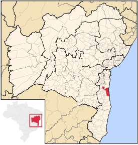 Location of Ilhéus