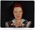 Image 5This live image of actress Paddy Naismith was used to demonstrate Telechrome, John Logie Baird's first all-electronic color television system, which used two projection CRTs. The two-color image would be similar to the basic Telechrome system. (from Color television)