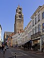 Bruges, cathedrale (de Sint-Salvatorskathedraal) from the Zuidzandstraat