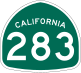 State Route 283 marker