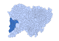 Location in Salamanca