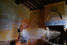 Photographie de l'intérieur du logis du chapelain.