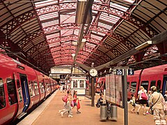 Copenhagen Central Station with S-Trains.