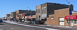 Downtown Creighton: north side of Main Street looking west from Chase Avenue