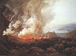 L'Éruption du Vésuve, Johan Christian Dahl, 1826.