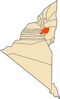 Location of Tamentit commune within Adrar Province