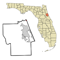 Location in Flagler County and the state of Florida