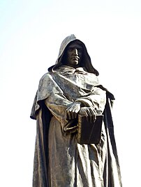 Statue de Giordano Bruno sur la place Campo de' Fiori