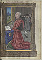 Louis de Laval en prière, f. 51 r