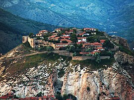 Old picture of the citadel of İskilip