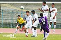 I League Daniel of Chirag United takes a freekick against Mahindra United at Salt Lake Stadium in Kolkata