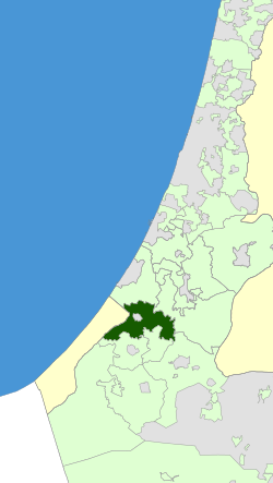 Location of Sha'ar HaNegev Regional Council
