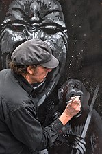 Jef Aérosol in Paris, 2010