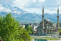 Mount Erciyes and the Bürüngüz mosque