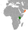 Location map for Kenya and Oman.