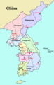 Map of the Eight Provinces of Korea. Uploaded 15 January 2015