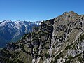 Blick vom Kramergrat Richtung Westen zum Kramergipfel