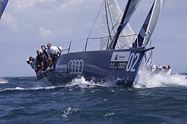 Le TP 52 Audi Azzurra pendant l'Audi MedCup 2011 à Cascais.