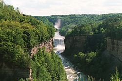 The Middle Falls in Letchworth State Park