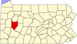Map of Armstrong County, Pennsylvania