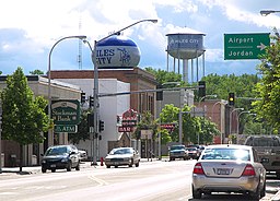 Miles City centrum.