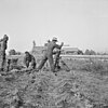 Mortar crew of the Australian 3rd Battalion in action at Pakchon, Korea, 1950-11-05