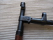 上から見たM1944の銃剣取り付け基部。