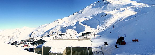 Ski area from base