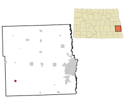 Location of Alice, North Dakota