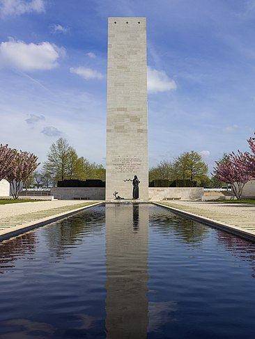 The Memorial tower of the Netherlands American Cemetery