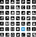Image 22Graphic symbols are often functionalist and anonymous, as these pictographs from the US National Park Service illustrate. (from Graphic design)