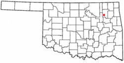 Location of Valley Park, Oklahoma