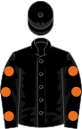Black, orange spots on sleeves